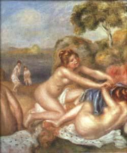 Pierre-Auguste Renoir Three Bathers, Norge oil painting art